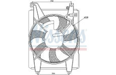 Větrák, chlazení motoru NISSENS 85088