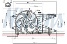 Větrák, chlazení motoru NISSENS 85160