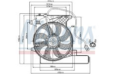 Větrák, chlazení motoru NISSENS 85203