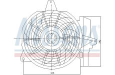 Větrák, chlazení motoru NISSENS 85266