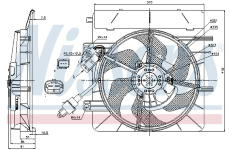 Větrák, chlazení motoru NISSENS 85307