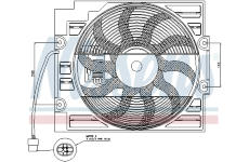 Ventilátor kondenzátora klimatizácie NISSENS 85422