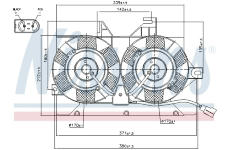 Větrák, chlazení motoru NISSENS 85425