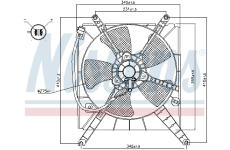 Větrák, chlazení motoru NISSENS 85496