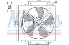 Větrák, chlazení motoru NISSENS 85530