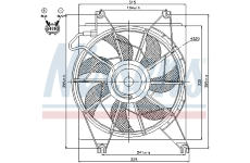 Ventilátor chladenia motora NISSENS 85620