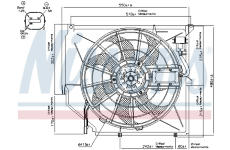 Větrák, chlazení motoru NISSENS 85649