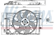 Větrák, chlazení motoru NISSENS 85656