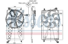 Větrák, chlazení motoru NISSENS 85772