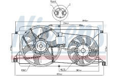 Větrák, chlazení motoru NISSENS 85826