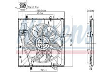 Větrák, chlazení motoru NISSENS 85857