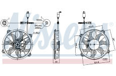 Větrák, chlazení motoru NISSENS 85902