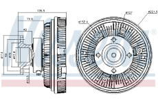 Spojka, větrák chladiče NISSENS 86039