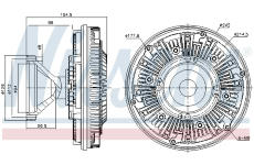 Spojka, větrák chladiče NISSENS 86101