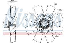 Spojka ventilátora chladenia NISSENS 86103