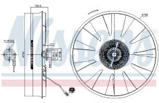 Spojka, větrák chladiče NISSENS 86215