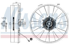 Spojka ventilátora chladenia NISSENS 86216