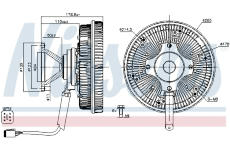 Spojka, větrák chladiče NISSENS 86239