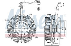 Spojka, větrák chladiče NISSENS 86241