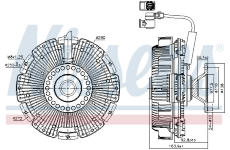 Spojka, větrák chladiče NISSENS 86248