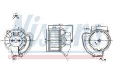 vnitřní ventilátor NISSENS 87220