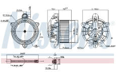 vnitřní ventilátor NISSENS 87559