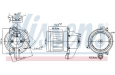 vnitřní ventilátor NISSENS 87609