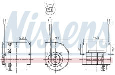 vnitřní ventilátor NISSENS 87613