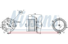 vnitřní ventilátor NISSENS 87622