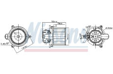 vnitřní ventilátor NISSENS 87626