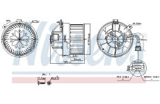 vnitřní ventilátor NISSENS 87628