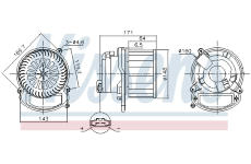 vnitřní ventilátor NISSENS 87635