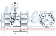 vnitřní ventilátor NISSENS 87640