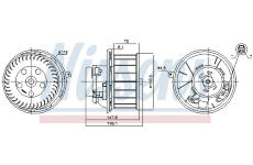 Vnútorný ventilátor NISSENS 87643