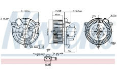 Vnútorný ventilátor NISSENS 87649