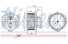 vnitřní ventilátor NISSENS 87650