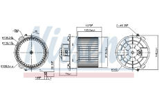 vnitřní ventilátor NISSENS 87654