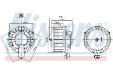 vnitřní ventilátor NISSENS 87670