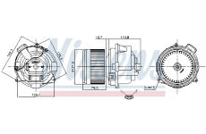 vnitřní ventilátor NISSENS 87673