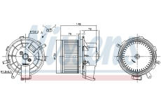 vnitřní ventilátor NISSENS 87675