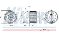 vnitřní ventilátor NISSENS 87677