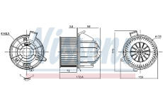 vnitřní ventilátor NISSENS 87679