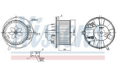 vnitřní ventilátor NISSENS 87762