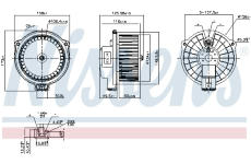 vnitřní ventilátor NISSENS 87845