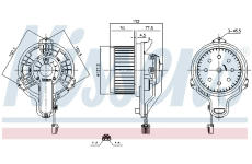 vnitřní ventilátor NISSENS 87867