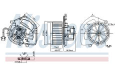 vnitřní ventilátor NISSENS 87878