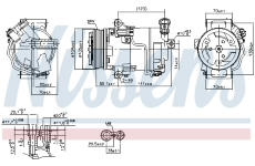 Kompresor, klimatizace NISSENS 890006