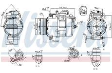 Kompresor, klimatizace NISSENS 890012