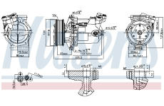 Kompresor, klimatizace NISSENS 890042