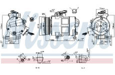 Kompresor, klimatizace NISSENS 890249